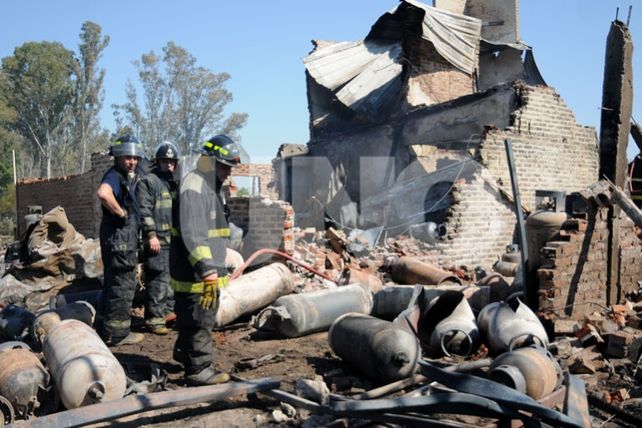 Destrucción. La zona quedó convertida en un páramo de destrucción