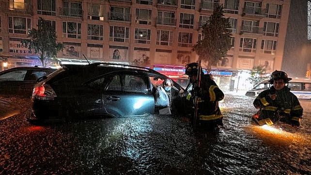 La tormenta tropical Ida produjeron inundaciones en Nueva York y Nueva Jersey