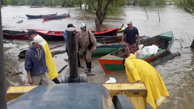 Ante la crecida del río Paraná