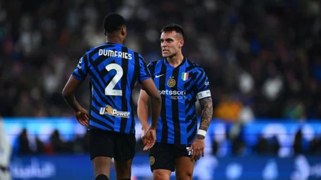 El neerlandés Denzel Dumfries marcó los dos goles del Inter.