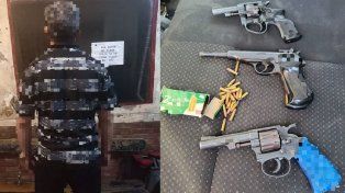 Un hombre fue detenido y se le secuestraron tres armas