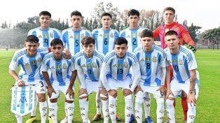 El delantero de Unión, Jerónimo Dómina, fue titular este viernes con la Selección Sub 20 ante Estados Unidos.