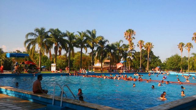 El complejo del Parque Sarmiento de Carcarañá.