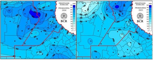 La primavera 2024 tuvo lluvias por encima de la media y 80 mm más que en el 2023