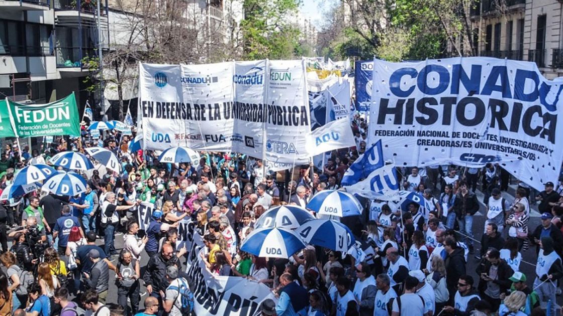 Paro Universitario: las dos Conadu reclaman la Ley de Financiamiento Universitario