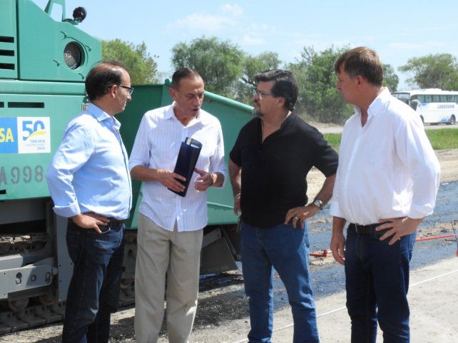 Iniciativa. Las autoridades de Vialidad Nacional y los trabajadores