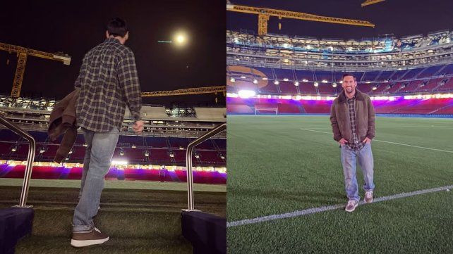 Lionel Messi sorprendió con una visita al Camp Nou: Ojalá algún día pueda volver.