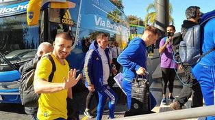 Los jugadores de Boca en el hotel de Paraná. Fotos de Daiana Chamorro y Lautaro López