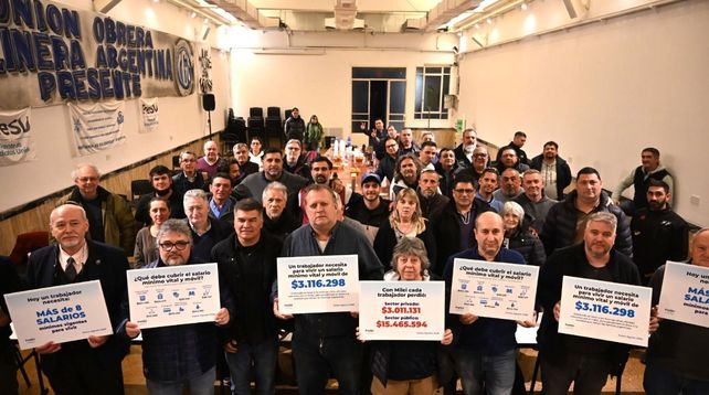La cifra de julio se presentó en una conferencia de prensa realizada en la Unión Obrera Molinera en el barrio porteño de Balvanera.