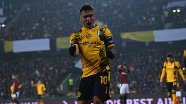 Lautaro Martínez igualó al brasileño Adriano.