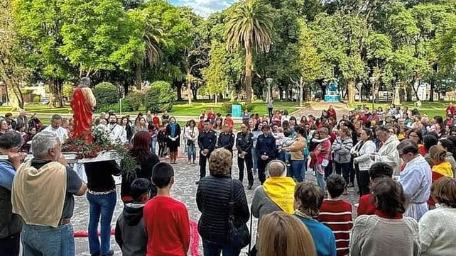 En Urdinarrain. La parroquia Sagrado Corazón de Jesús celebró su fiesta patronal el pasado viernes.