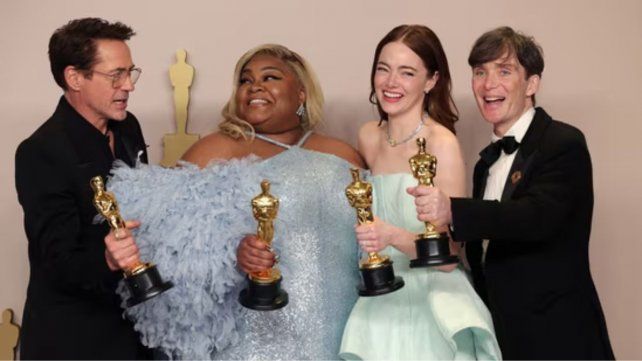 El largometraje Oppenheimer arrasó en las principales categorías de la 96° edición de los premios de la Academia de Artes y Ciencias Cinematográficas