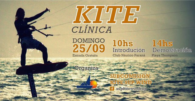 Se viene una clínica gratuita de Kite en Paraná