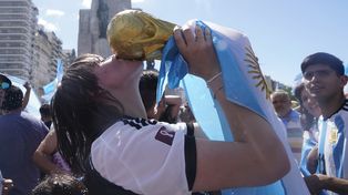 Rosario festejó la obtención de la Copa del Mundo