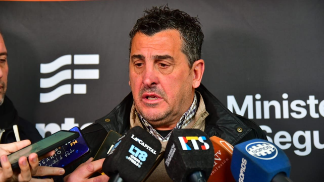 Gustavo Velázquez, coordinador de Seguridad en Eventos Masivos de Santa Fe, brindó un balance de los operativos por partidos de Copa Argetina.