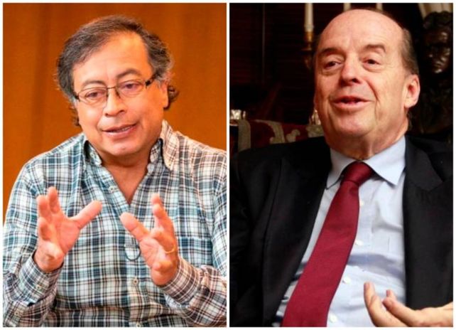El mandatario colombiano electo y su futuro ministro.