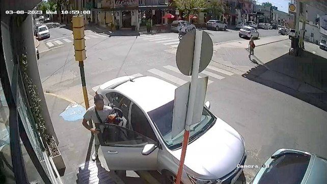 El sujeto aprendido realizó varios hechos delictivos en el microcentro de la ciudad.