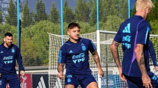 Argentina practicó en Ezeiza.
