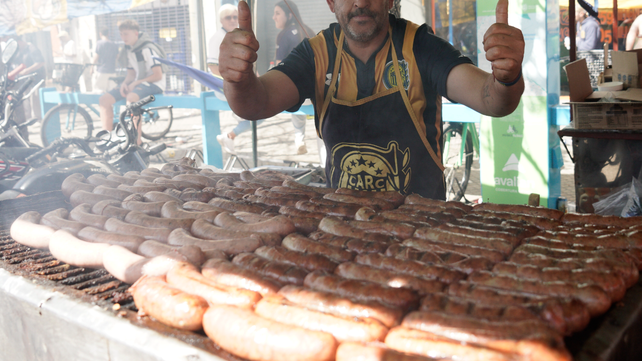 Los puesteros de venta de choripanes
