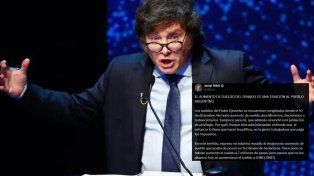 Javier Milei reaccionó al aumento de los senadores: Es una traición al pueblo