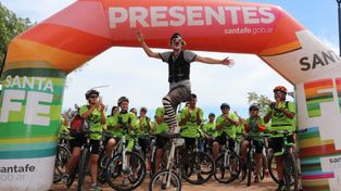 Se realizó el 1º Bicicletón Costero que unió a las comunas de Cayastá y Helvecia