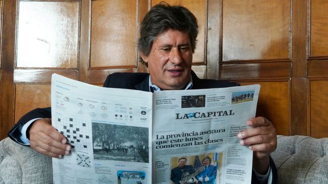 El intendente de Funes, en una entrevista en La Capital.