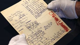 Subastan manuscritos originales y dibujos autografiados de John Lennon