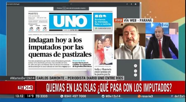 El t&iacute;tulo de UNO impact&oacute; en los medios rosarinos.