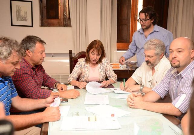 Convenio. Se firmó entre el municipio y la AEA.