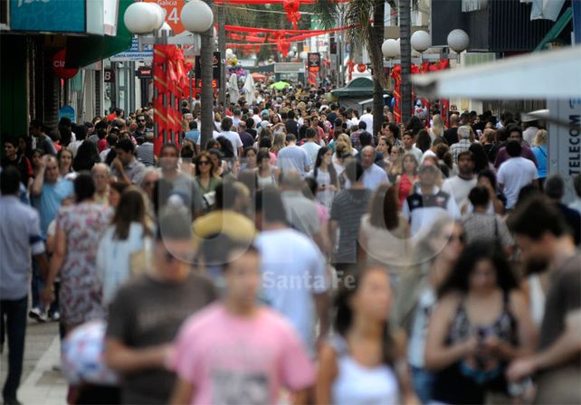 Colmadas. Así se ven las principales avenidas y la peatonal santafesina durante estos días / Foto: Manuel Testi - Uno Santa Fe