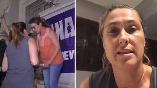 Tenso cruce durante la marcha por Agustina en Esperanza