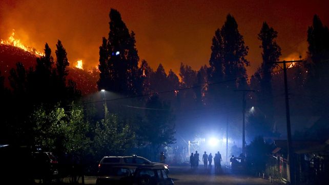 Las imágenes más estremecedoras de los incendios forestales en Chile