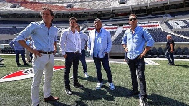 Tapia recorrió el Monumental