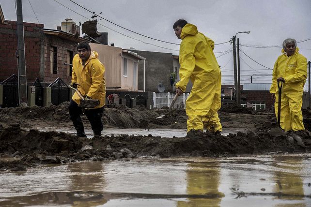 Comenzó el rescate de pobladores rurales en Comodoro Rivadavia