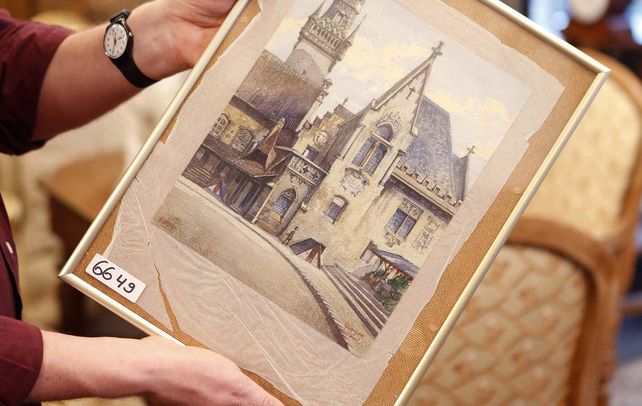 Recuerdo. Hitler pintaba estos cuadros para vendérselos a los recién casados.