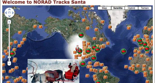 Rompen r&eacute;cord de llamadas en EEUU para conocer el paradero de Pap&aacute; Noel
