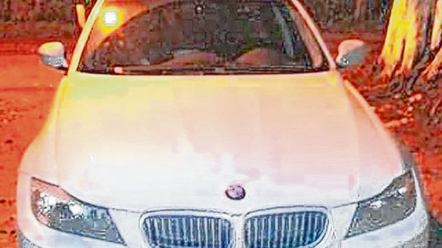 Alta gama. El BMW en el que fue apresado Fiordelilno en Tortuguitas.