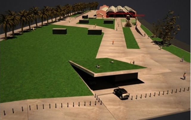 De otros tiempos. El proyecto para construir una cochera subterránea en la zona ribereña central quedó en una maqueta.