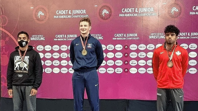 Lautaro Seghesso de la ciudad de San Justo se adjudicó la medalla de plata en los 70kg del estilo libre en México.