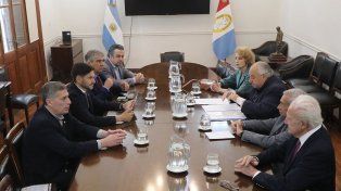 Pullaro se reunió con cuatro ministros de la Corte Suprema de Justicia en Casa de Gobierno