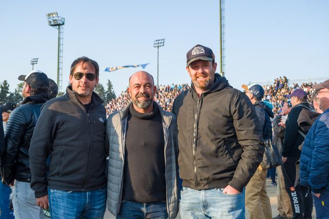 Fede Pinto, Leandro Aguilera y Matías Vilches 