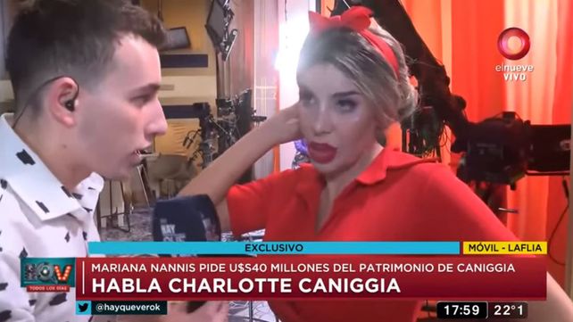 Charlotte Caniggia habló y expresó desacuerdo con Mariana Nannis