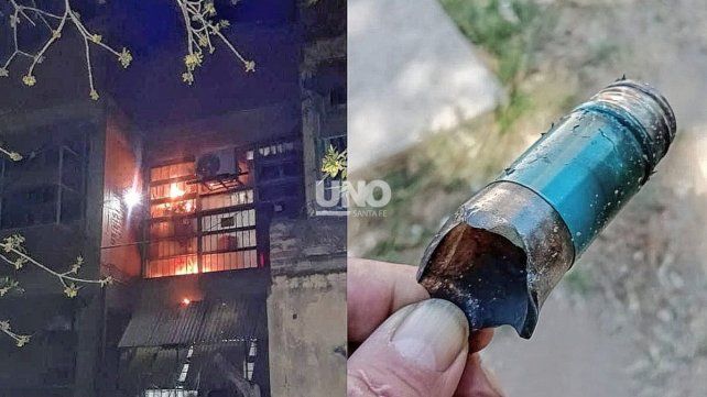 La bomba molotov incendió parte de la Dirección y la Secretaría de la escuela.