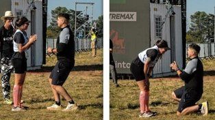 La pareja oriunda de Concordia participó del desafío. El novio le pidio casamiento adelante de todos. La pareja oriunda de Concordia participó del desafío. El novio le pidio casamiento adelante de todos.