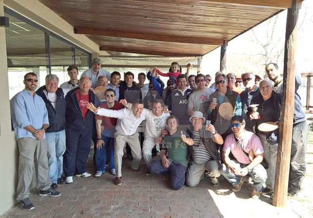 Una familia. El club tiene una vida social muy activa y eso queda refrendando con los habituales encuentros. Mauricio Centurión./ UNO Santa Fe.