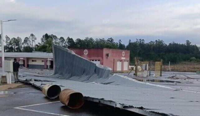 Fuerte temporal en Concordia.