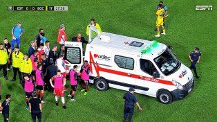 El partido entre Estudiantes y Boca fue suspendido ya que Javier Altamirano sufrió un cuadro de convulsiones.