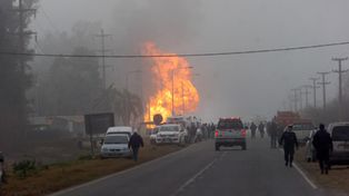 Extinguieron el fuego en el gasoducto cordobés y los heridos están fuera de peligro