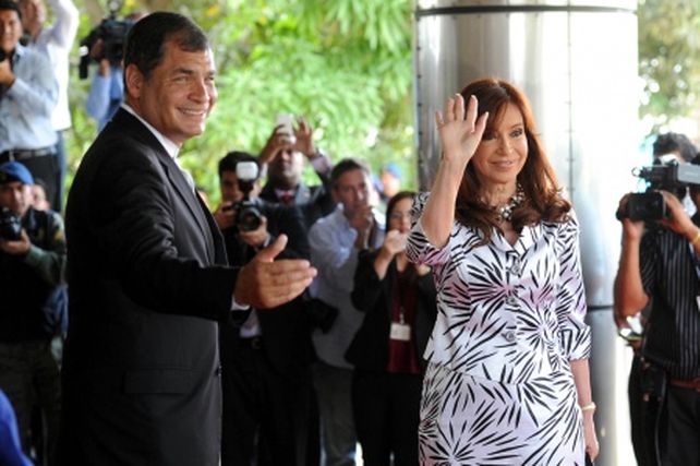 Correa y Cristina coincidirán en momentos de extrema tensión entre la Argentina y Ecuador.