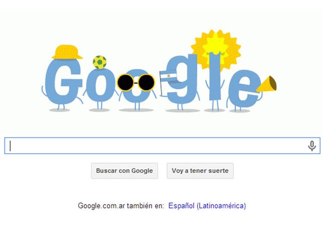 Google se vistió de celeste y blanco